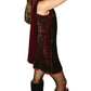 Anna Grace - Giana Sequin & Velvet Tie Mini Dress