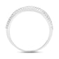 0.46 Carat Genuine White Diamond 14K White Gold Ring (F-G Color, SI Clarity)