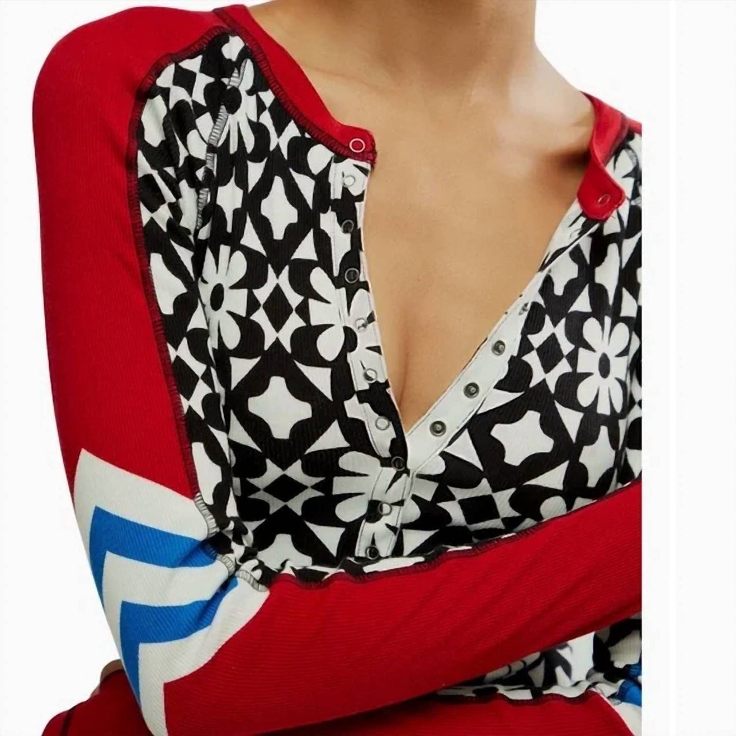 Free People - Women's Kick Off Printed Layer Top