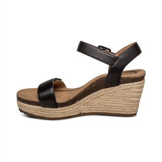 Aetrex - SANDÁLIA DE CUNHA ESPADRILLE COM TIRA QUARTER SYDNEY