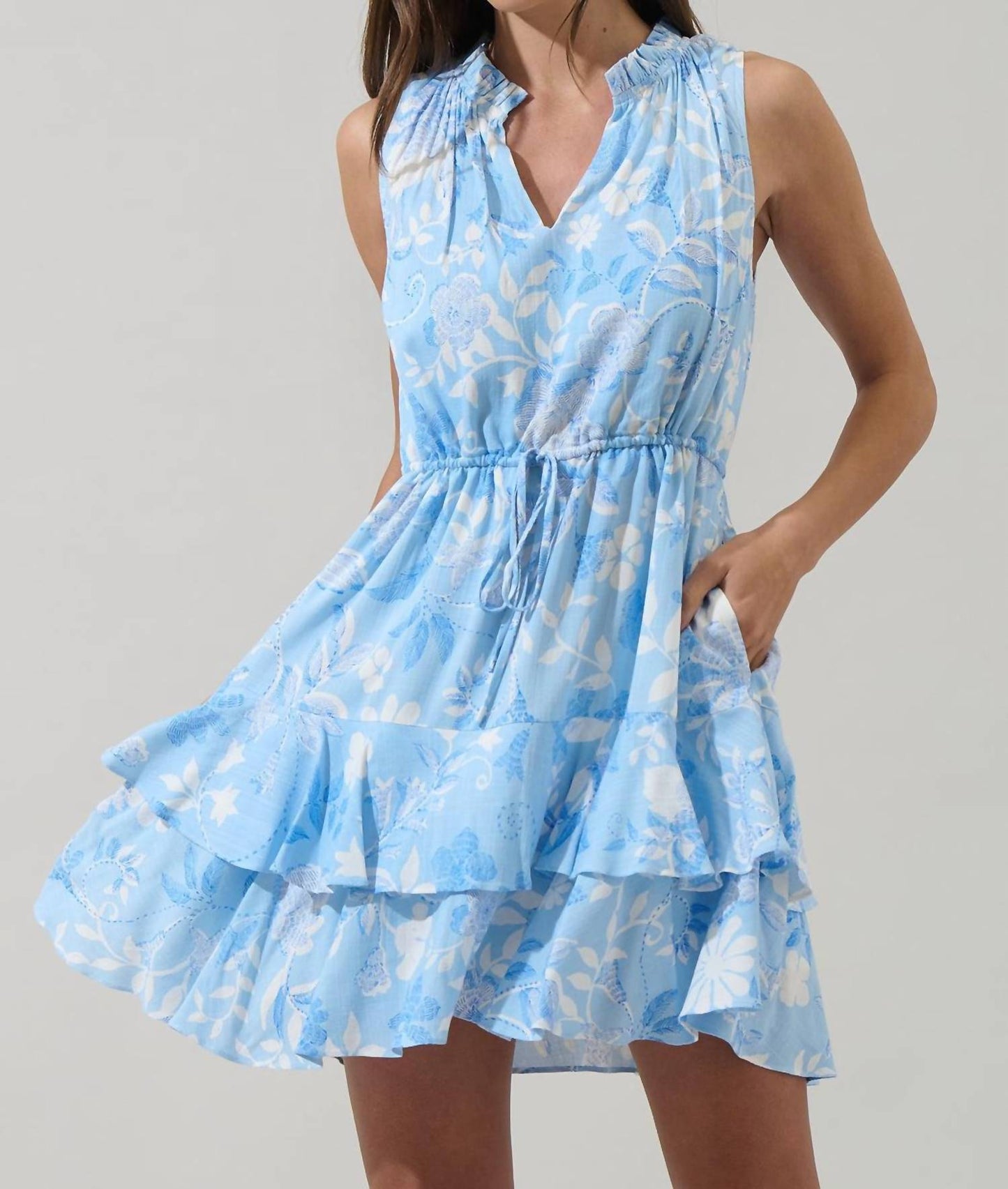 Sugarlips - Seraphina Floral Mindi Ruffle Mini Dress