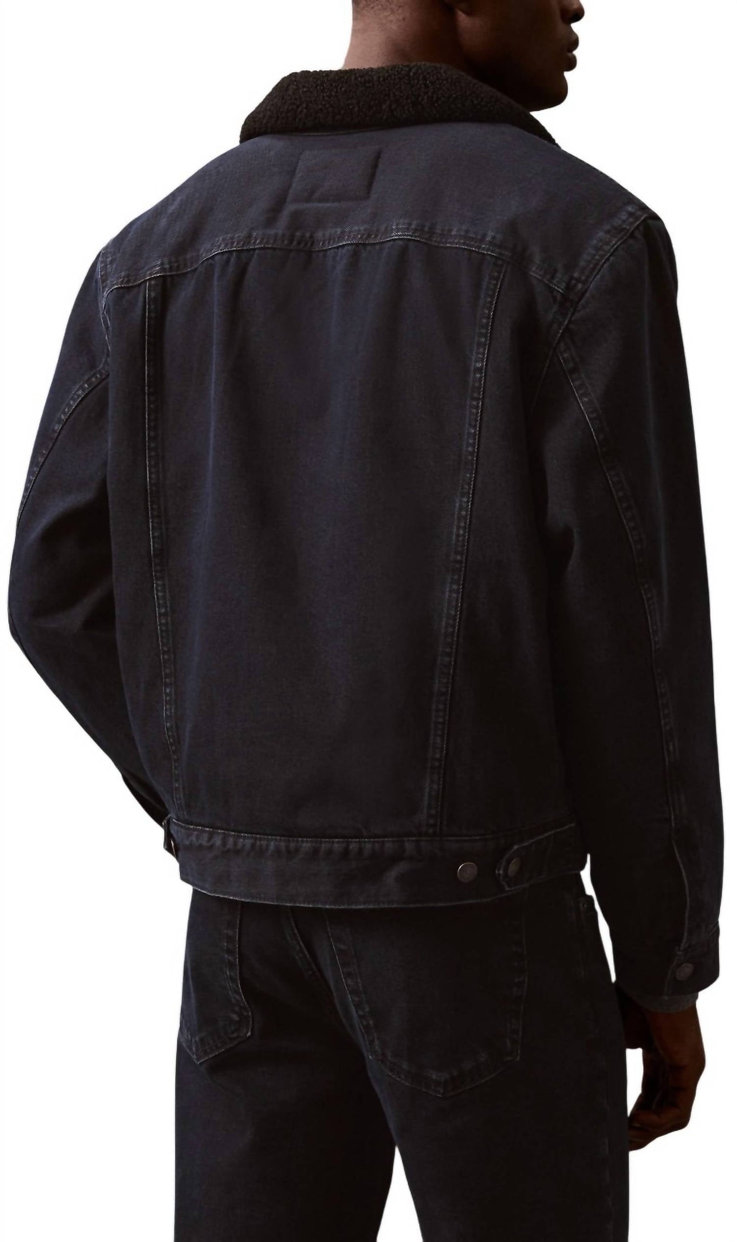 Calvin Klein - 90s Sherpa Denim Trucker Jacket