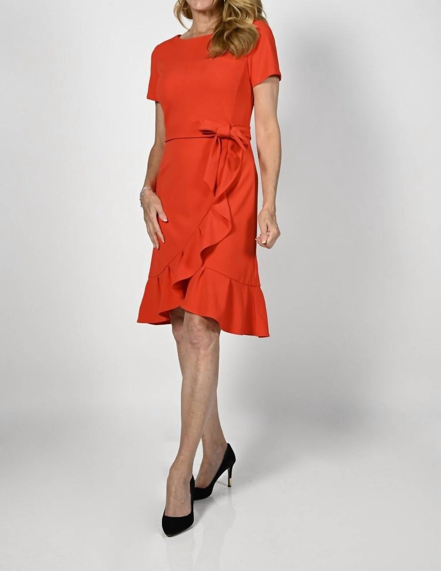 Frank Lyman - Ruffle Knit Dress