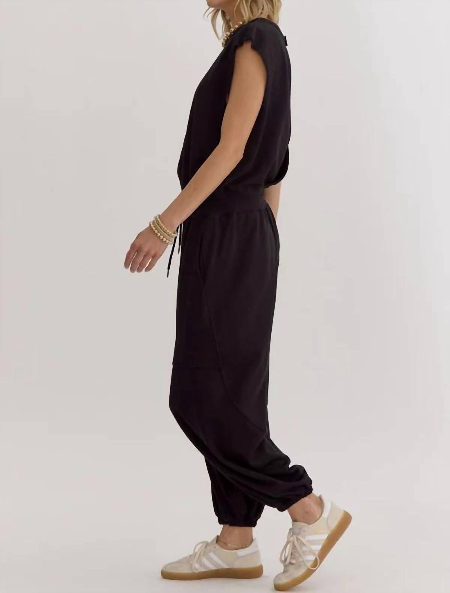 Entro - Harbor Sleeveless Waist Tie Jumpsuit