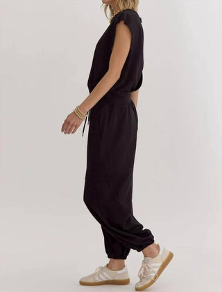 Entro - Harbor Sleeveless Waist Tie Jumpsuit