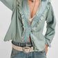 Free People - Tattered And Ruffled Top