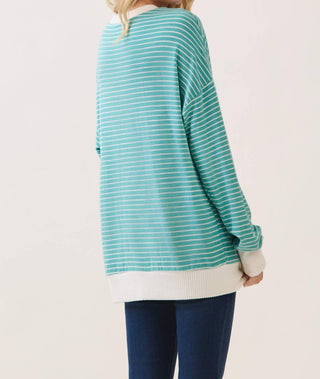 7Th Ray - Striped Drop Shoulder Pullover