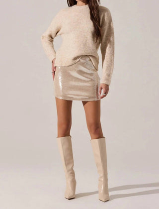 Astr - Darby Sequin Mini Skirt