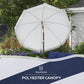 Outsunny 7 x 7 ft Outdoor Patio Umbrella with Tilt and Vent