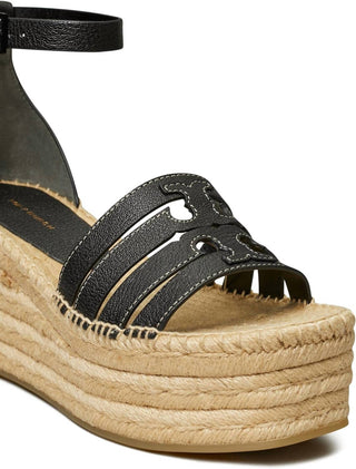 Tory Burch - Espadrille plataforma feminina Ines Cage Wedge de 80 mm