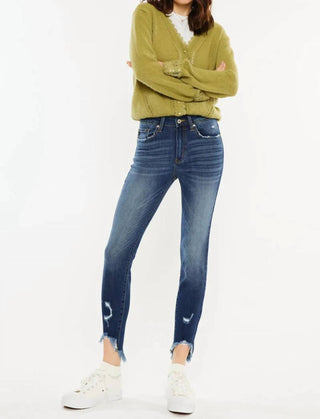 Kancan - Jeans skinny Christina de cintura alta e tornozelo