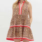 Entro - Women's Leopard Print Sleeveless Mini Dress