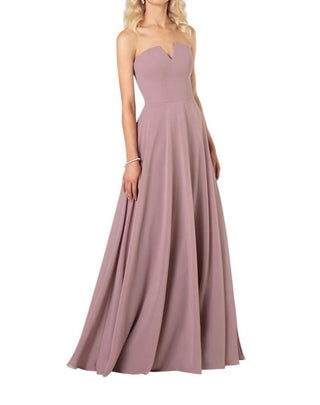 Sorella Vita - Strapless Bridesmaid Dress with Notched Neckline