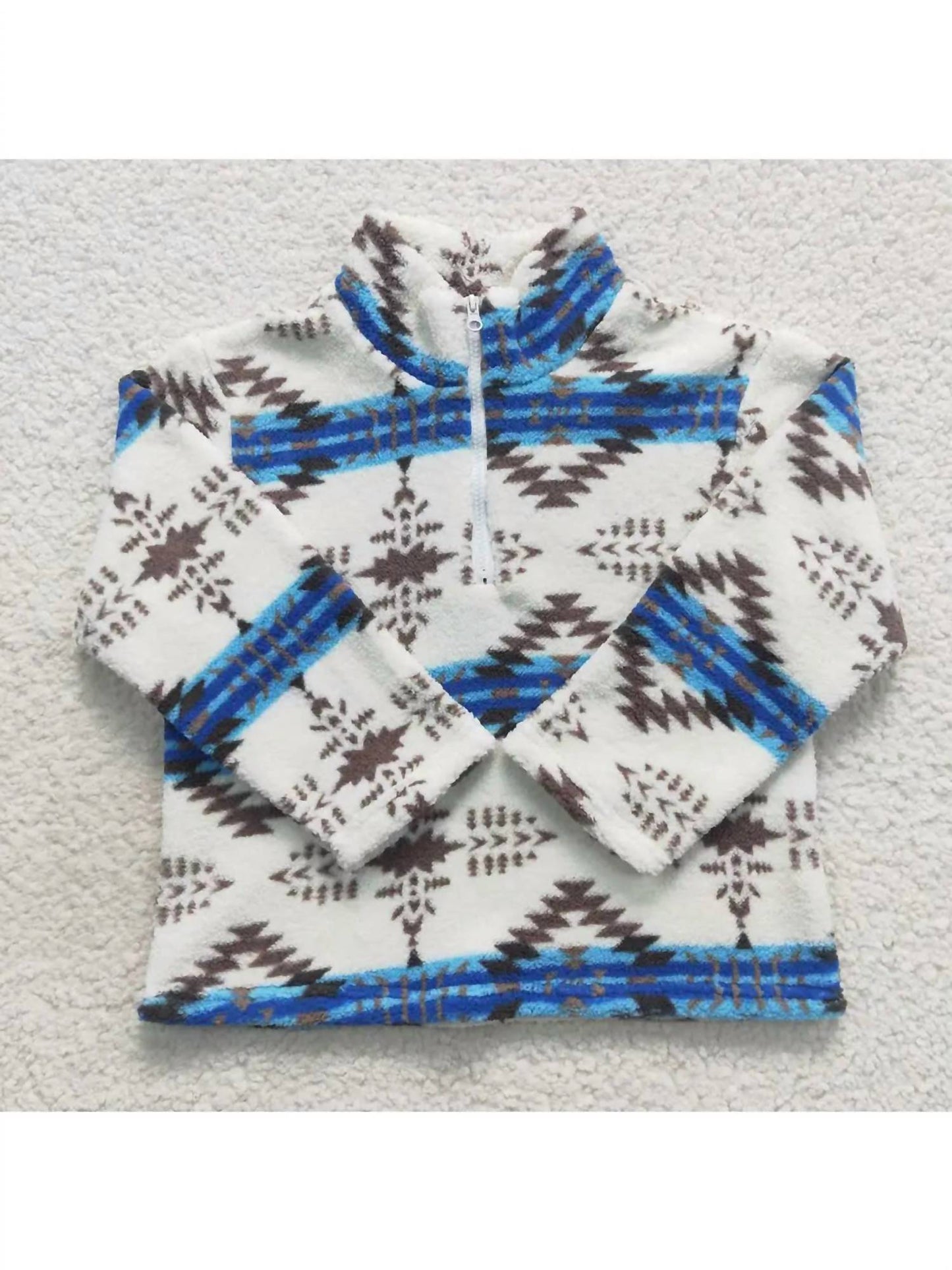 Aier Wholesale - Kid's Aztec Ice Sherpa Jacket