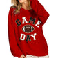 Bibi - Game Day Letter Patches Sweatshirt
