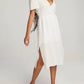 Chaser - Palmer White Midi Dress