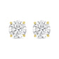 Diana M Jewels - Women's Lab Grown Petite Diamond 4 Prong Stud Earrings