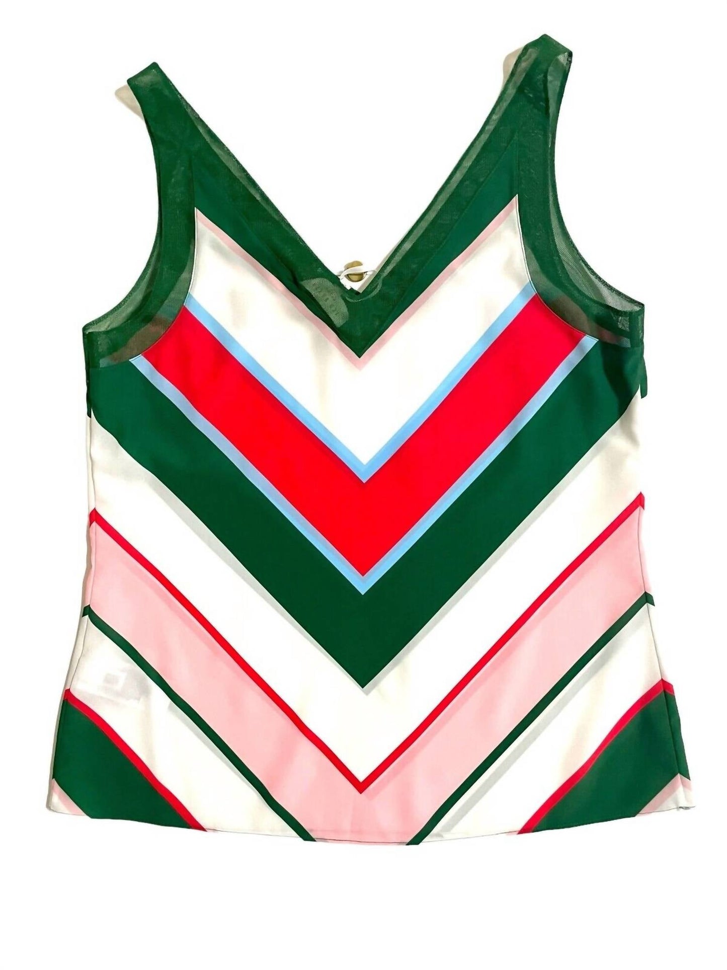 Ted Baker - Women's Paisly V Neck Striped Tank Top