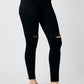 Judy Blue - High Waist Destroyed Raw Hem Skinny Jeans