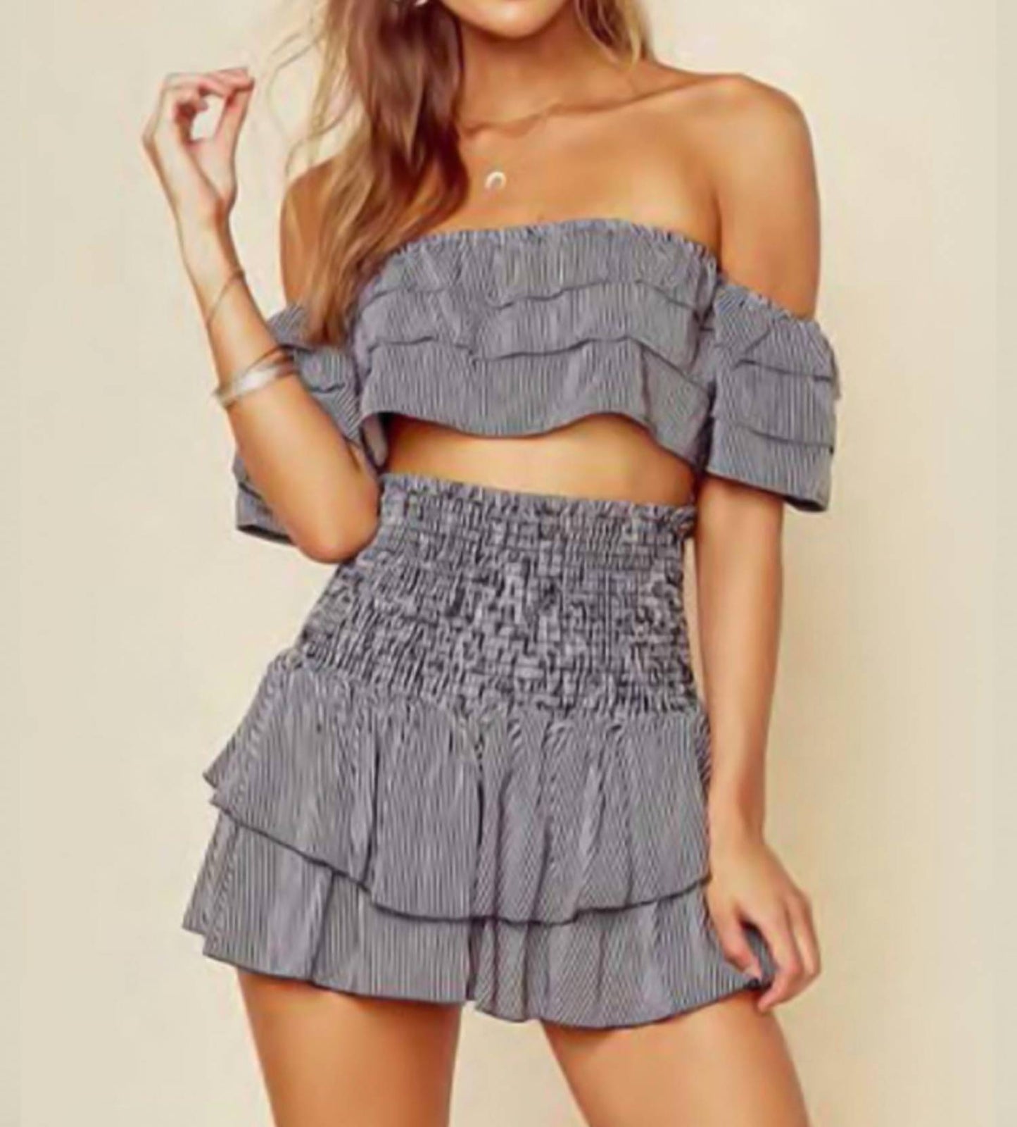 Blue Life - Lola Off The Shoulder Crop Top