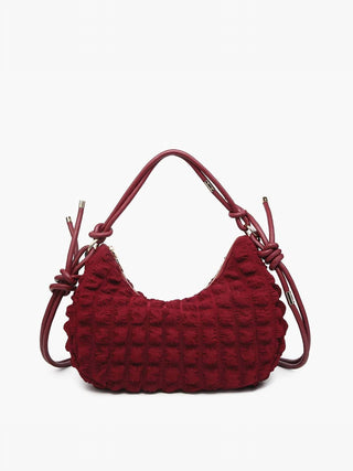 Jen &amp; Co. - Bolsa tiracolo feminina Nelly acolchoada e fofa com alça de nó