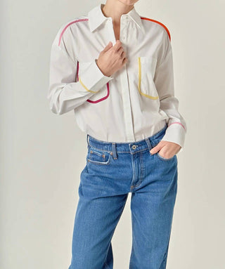 English Factory - Louise Binding Detail Shirt