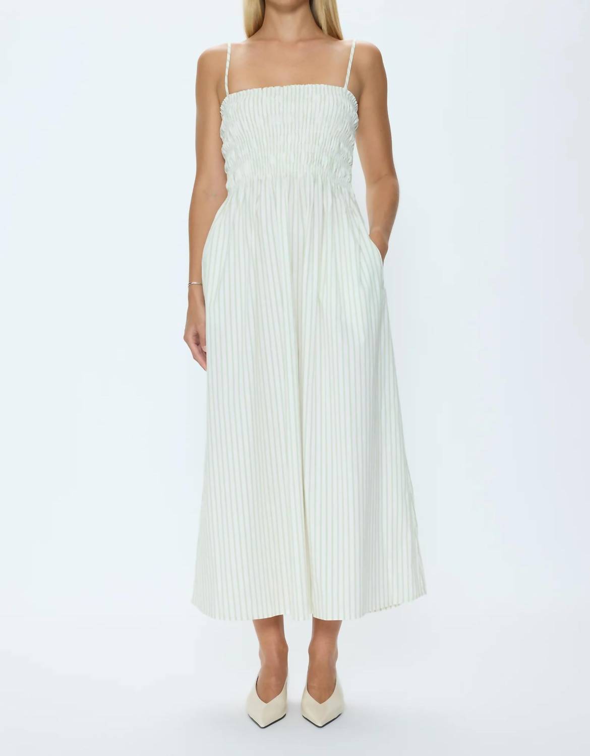Pistola - Bianca Shirred Bodice Dress