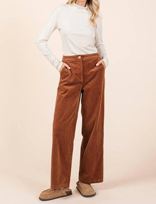 Mittoshop - Calça Jeans de Corduroy com Perna Reta