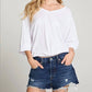 Chaser - Gianna 3/4 Sleeve V-neck Tee