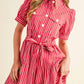 &Merci - Cora Stripe Shirt Dress