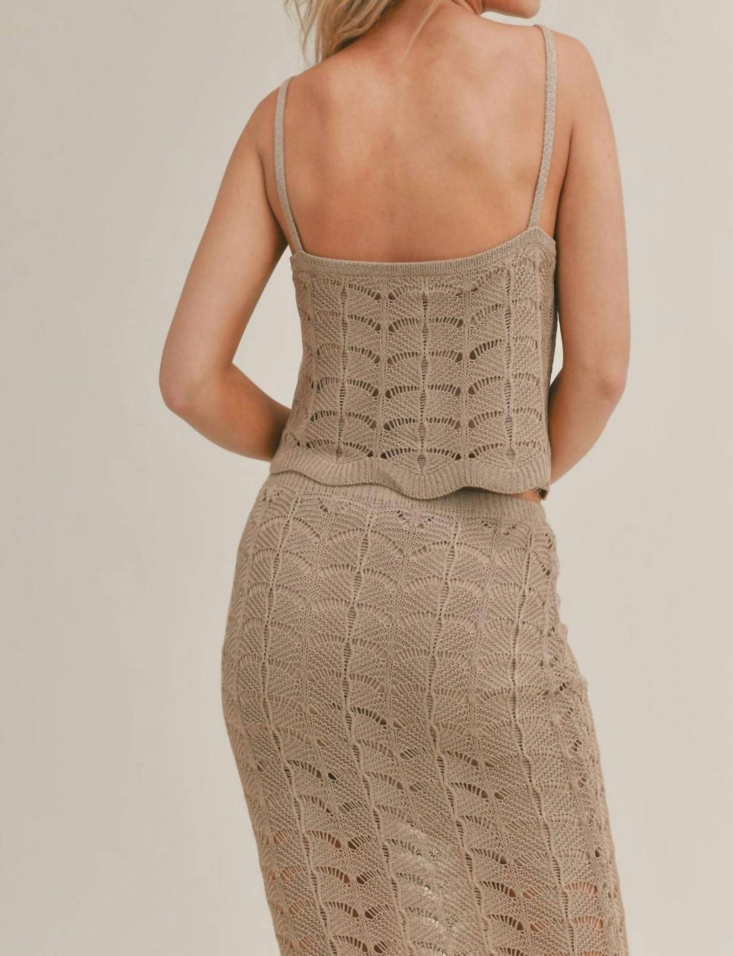 Sage The Label - Cappuccino Open Knot Tank