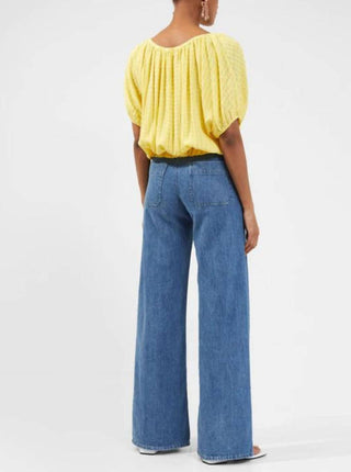 French Connection - Blusa com decote redondo Artemas Broderie