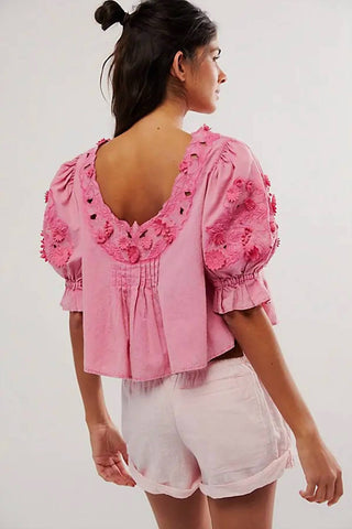 Free People - Blusa Bordada Sophie