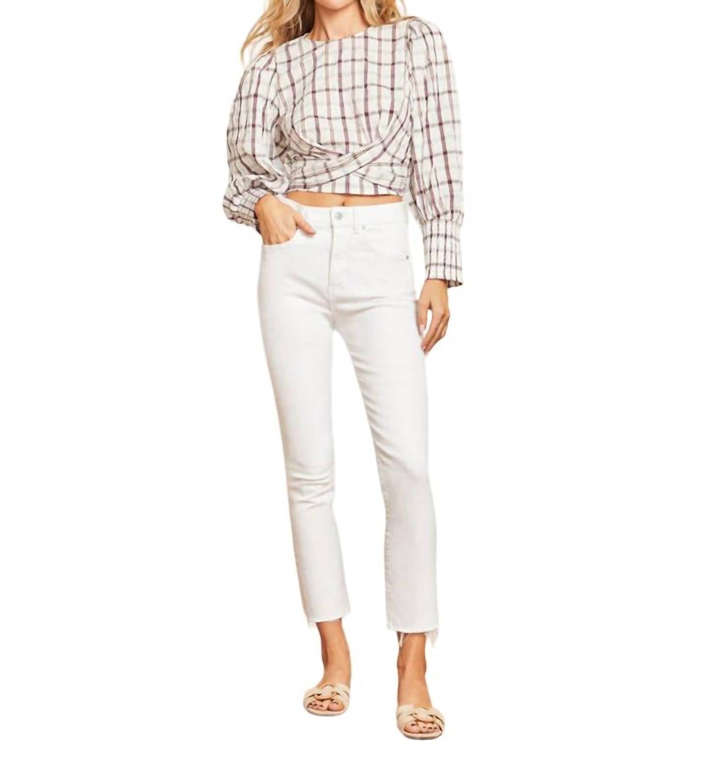 Veronica Beard - Carly Raw Hem Kick Flare Jeans
