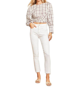 Veronica Beard - Calça Jeans Carly Raw Hem Kick Flare