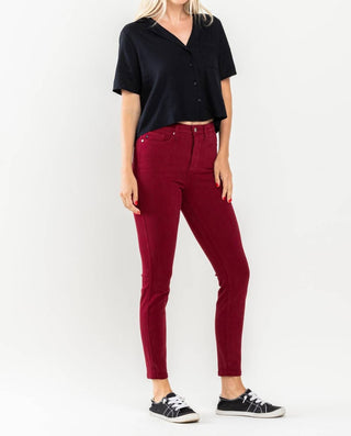 Judy Blue - Calça jeans skinny com controle de barriga e cintura alta