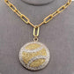 Love Love Tennis - Women's Big Diamond Tennis Ball Necklace