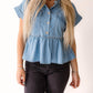 In February - Jenny Button Down Babydoll Top