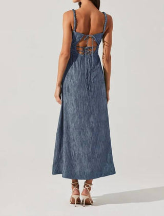 Astr - Neelam Smocked Open Back Dress