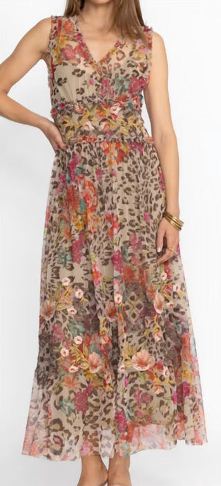 Johnny Was - Vestido franzido quadrado Mazzy