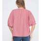 Allie Rose - Seersucker Dolman Top