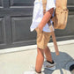 Big Little Wish - Boy's Camel Corduroy Mini Backpack