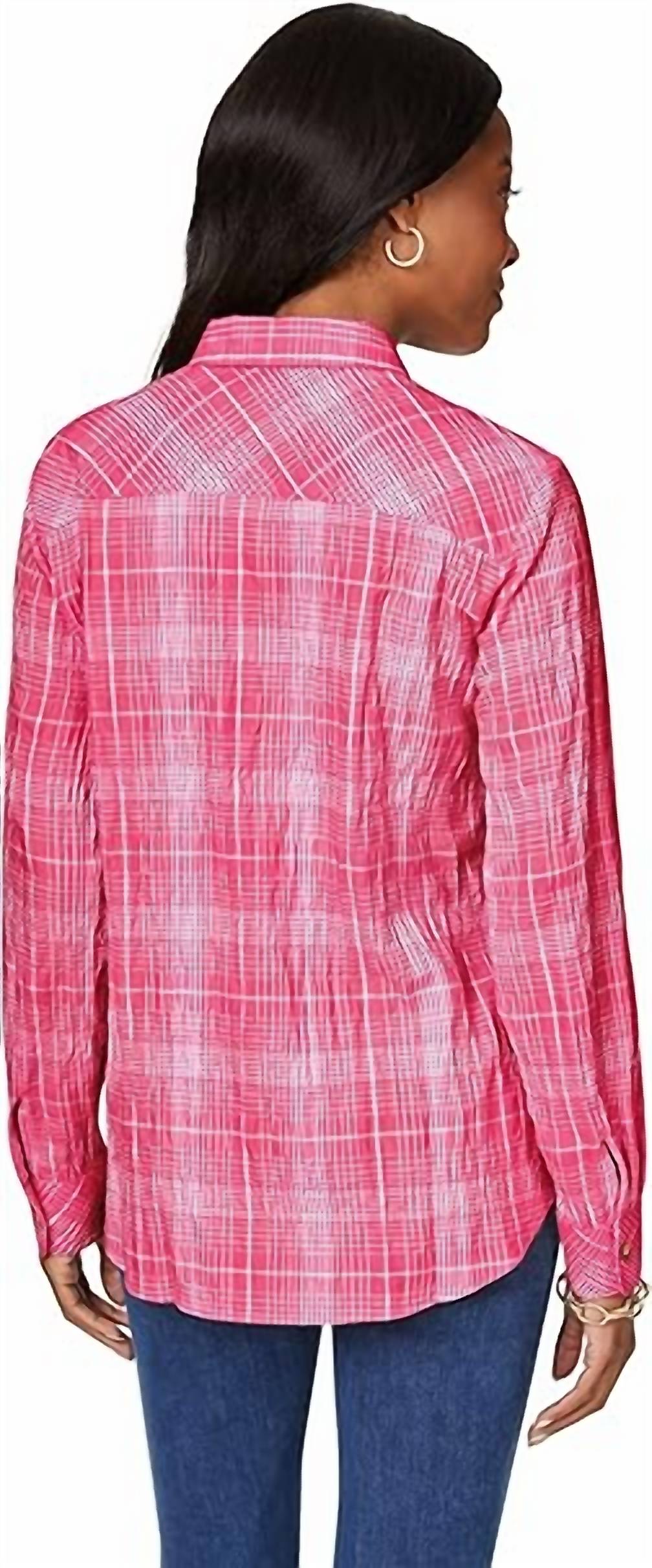 Foxcroft - Women's Rhea Plaid Perfection Long Sleeve Shirt