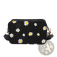Daisy Flower Crossbody Bag Chain Strap Pu Leather
