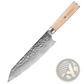 Damascus Steel Chef Knife Set 7 Piece Hammered Wood Handle