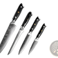 Damascus Steel Kitchen Knife Set 4 Piece G10 Handle