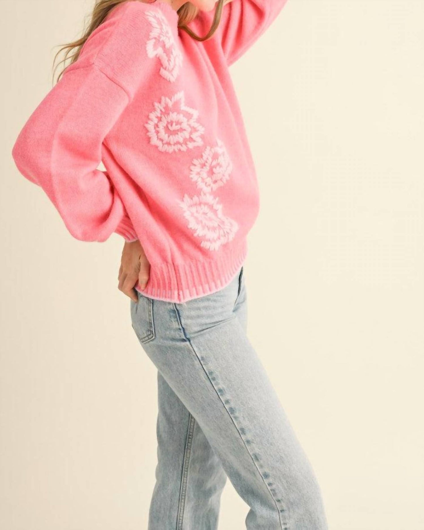 &Merci - Abigail Flower Detail Sweater