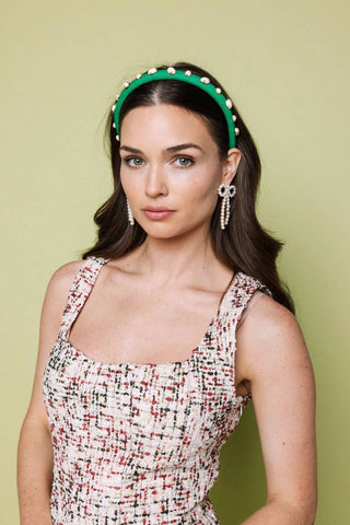 Hello Edie - Embellished Canvas Ultra Slim Headband