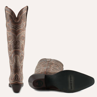 Buck &amp; Brana - Botas de Cowgirl Olivia em Couro