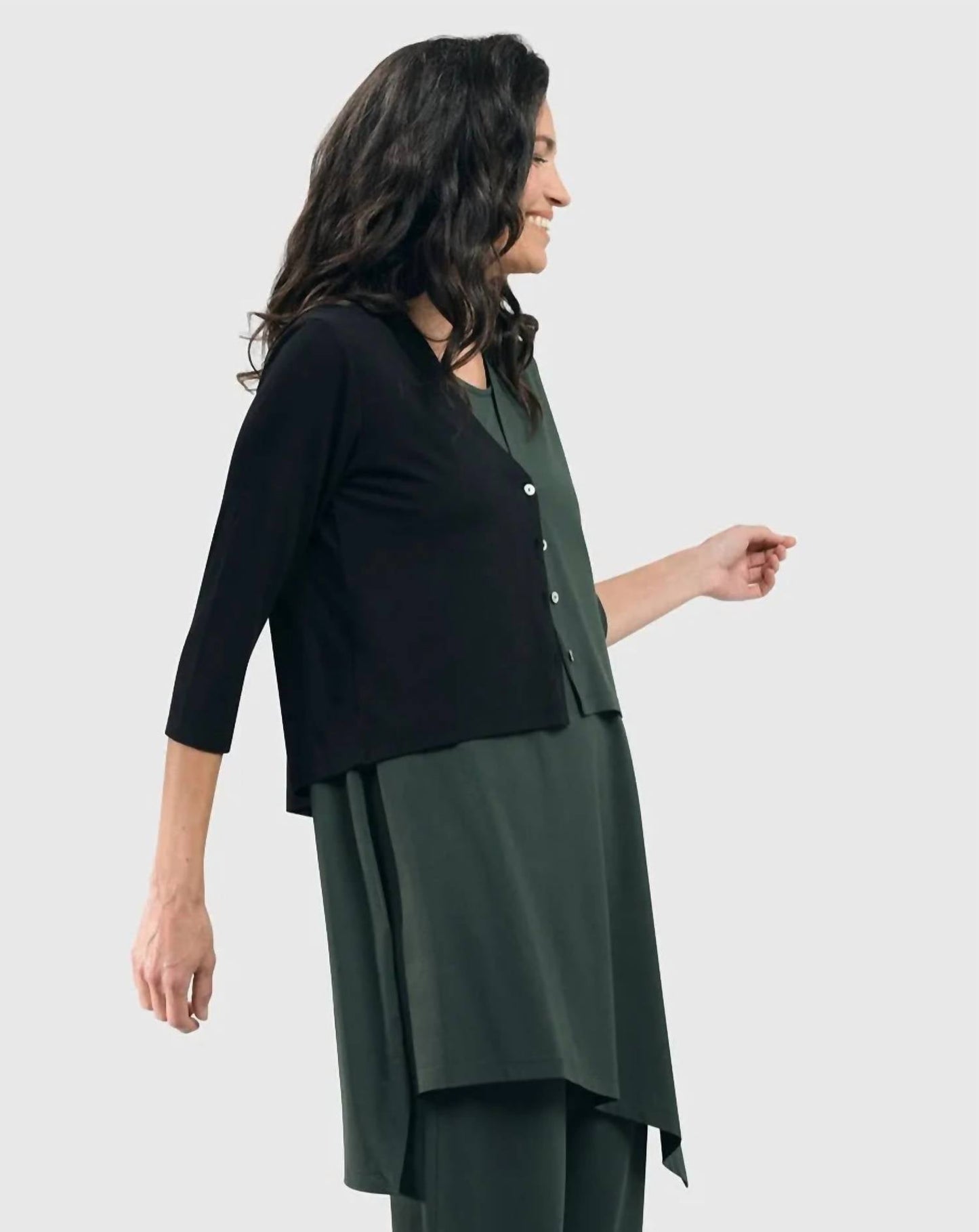 Alembika - Essential 2-tone Crop Cardigan